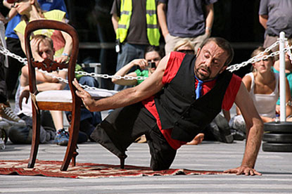 actor without legs peforming dance piece